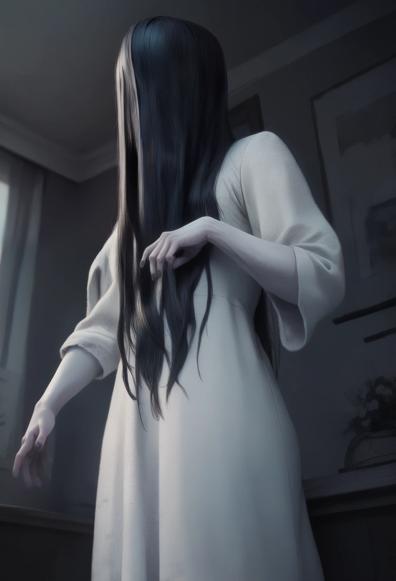 (masterpiece, The best quality:1.2),sadako