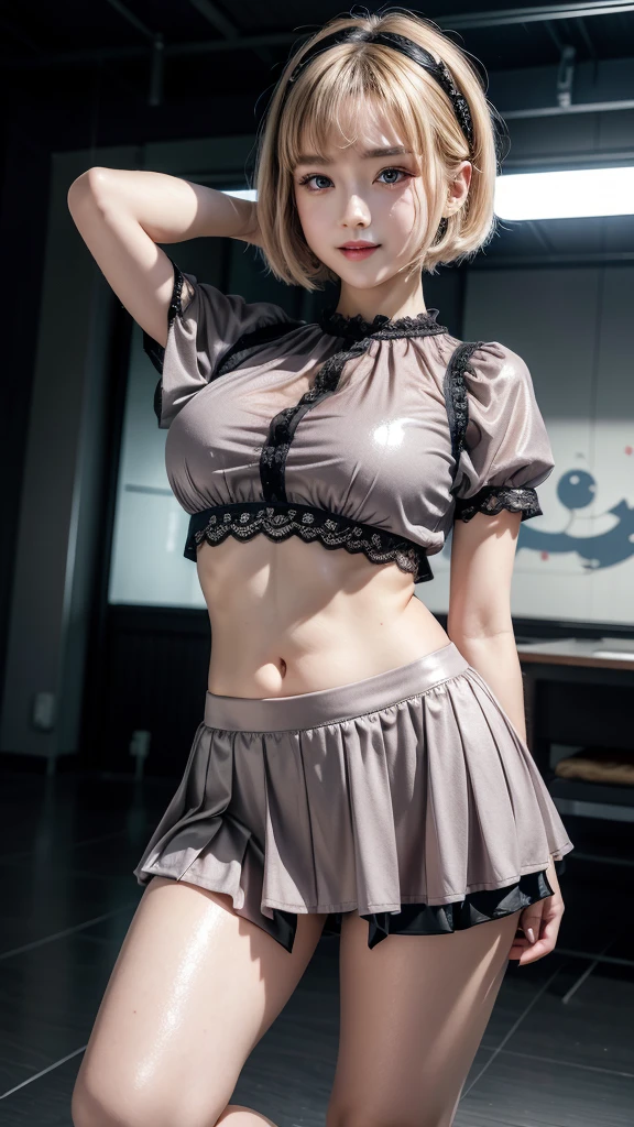 (in 8K、Raw photography, top-quality, hight resolution:1.2)、(realisitic、photoRealstic:1.5)、hight resolution, top-quality, ultra-quality, The ultra-detailliert, lighting like a movie、one girls、25-years old、Change of clothes、A girl wearing a camisole and pants made of thin fabric, Take off your clothes、((Grabbing clothes))、dynamic compositions、A detailed face、beautiful a girl、The upper part of the body, {{fewer moles}}, ((Short hair)), ((Wavy Hair)), Detailed body, Cute and very detailed eyes, ((room at night)), ((Dark light)), dark ilumination, (blue hue), (Cool lighting), (biologically correct arm), (Biologically correct fingers)