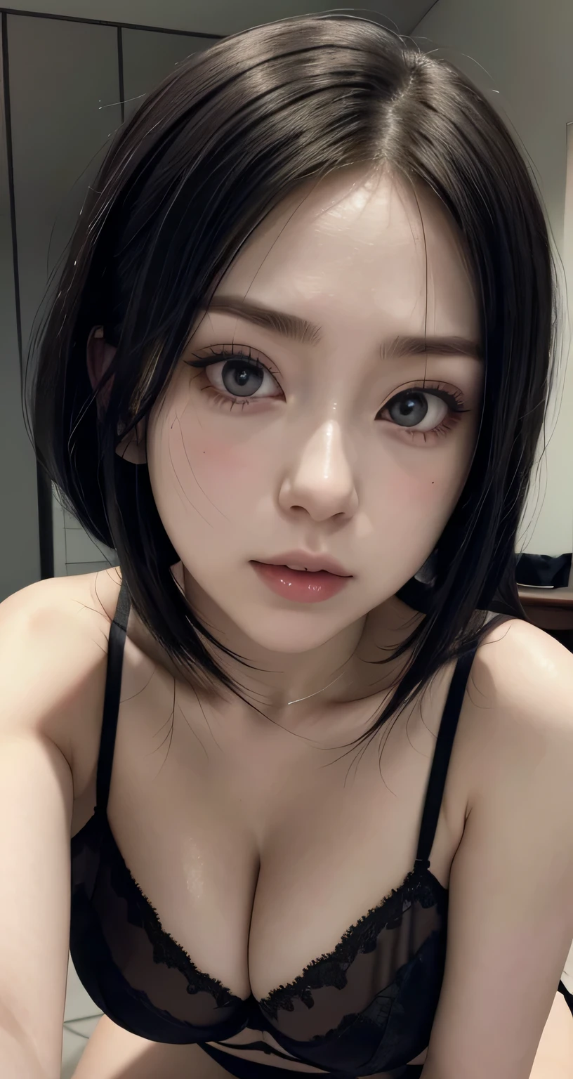 a closeup of a woman wearing a black top and a choker, Young cute pale asian face, anime thai girl, anime girl in real life, ulzzang, pretty-face-fine girl, korean girl, beautiful asian girl, profile headshot, cruel korean gothic girl, Southeast Asian with round face, Beautiful natural anime face, beautiful dolphin