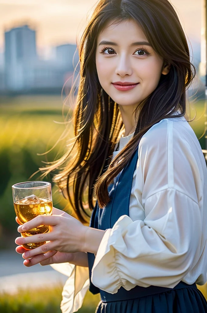 masterpiece、top-quality、realisitic、(A hyper-realistic), (illustratio), (hight resolution), (8K), (ighly detailed), (The best illustrations), (beatiful detailed eyes), (top-quality), (ultra-detailliert), (masterpiece), (wall-paper), (详细的脸), a bed、Upper body close-up,Armpit, A smile,Plump,独奏,(Wearing a silk plunged open shirt:1.5), full of sweat, japanes, large full breasts, (camel's toe)、huge-breasted、Luxury living room、Detailed white teeth、ultimate beauty girl、No bra、(Thick necklace of gold)、perfect teeth、Brown hair、Light makeup、Navel、She's wet、soaked、