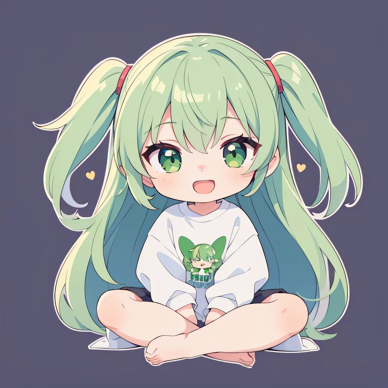Top quality, masterpiece, super high resolution, pretty facial features, flat design, yellow theme,
One girl, light beige hair, indigo eyes, (sleepy eyes: 1.1), (cute yellow night dress), cute, one hand on face, bedtime, disheveled long hair, green hair, cat ears
(simple dark background), giant stars shining in the dark, bedroom, cure, ziyu,