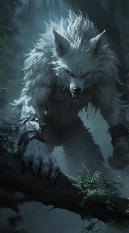 UHD, retina, anatomically correct, textured skin, super detail, best quality, highres,Animals that are obscured and manipulated by vines,moss,Parasitic plants