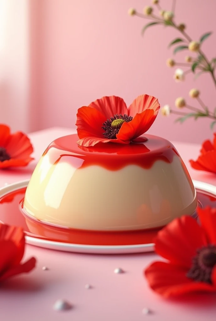 Poppy and delicious looking pudding