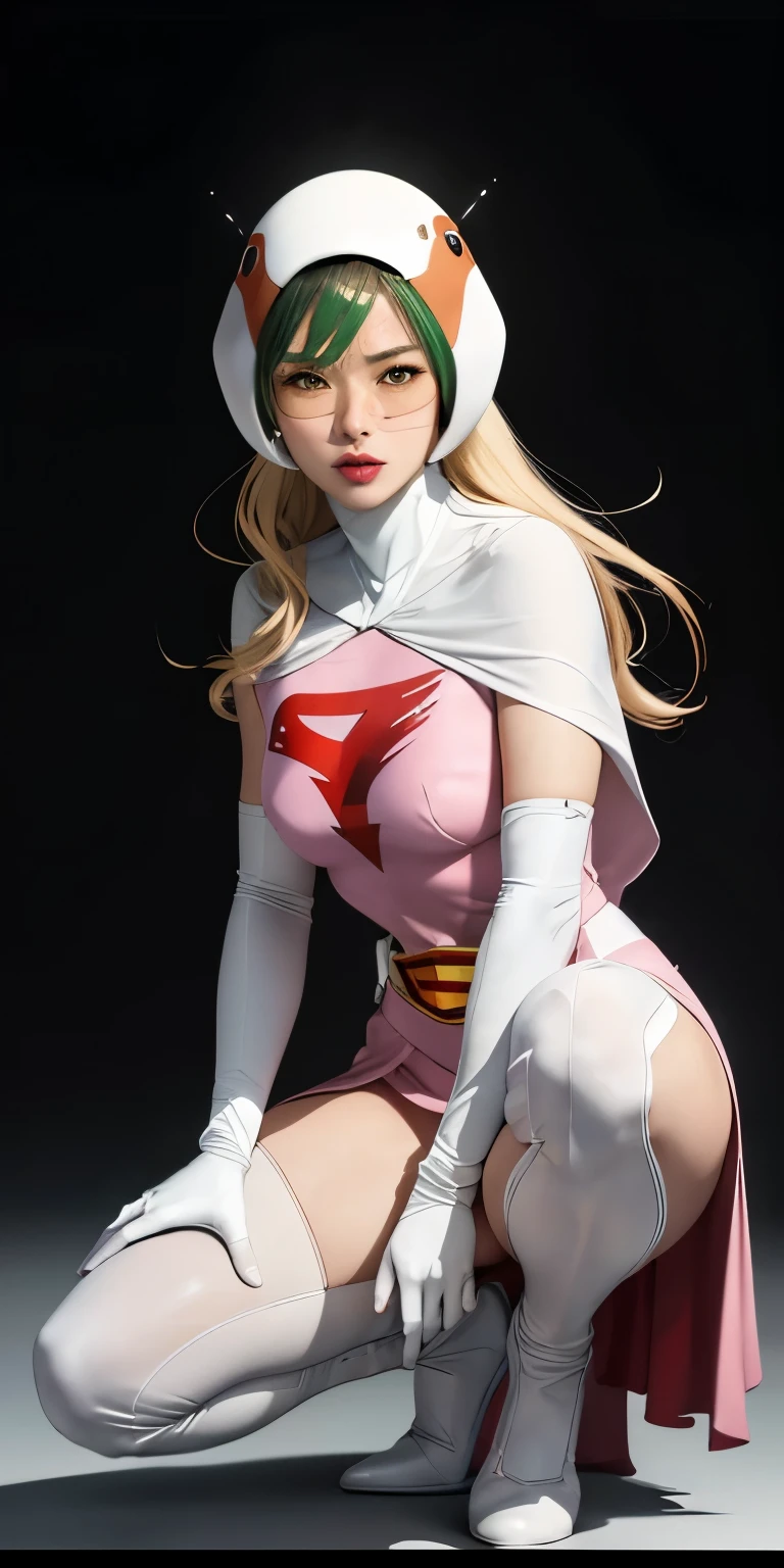 raw photo,realistic,beautiful woman、Jun、Japanese、squatting down、spread legs、show white panties,sexy、straight,sexyPause,looking at the viewer,break, Year_classic_Jun_Gatchaman_my wife,www.my wife.and, long hair,beautifulface、素face、face面見えている、SHIELDThere is no、ミニ超ミニskirt、(white panties:1.3)、raw photo,realistic,beautiful woman、Jun、straight,Pause,looking at the viewer,break,
Year_classic_Jun_Gatchaman_my wife,www.my wife.and,
long hair,chest,green eyes,lips,medium chest,blonde hair,lipstick,compensate,Knee-high boots made of white leather、
gloves,cape,Helmet,belt,elbow gloves,white gloves,mask,skirt,leotard,Spacesuit,white legwear,pink dress,superhero,body suit,
official art,Highly detailed CG Unity 8K wallpaper, perfect lighting,colorful, bright_front_face_lit,shiny skin, (masterpiece:1.0),(Highest_quality:1.0), 超High resolution,4k,Super detailed, photo shoot, 8K, HDR, High resolution, (disorganized:1.2), kodak portrait 400, film grain, blurred background, (Bokeh:1.2), Lens flare, (lively_color:1.2),professional photos, (beautiful_face:1.5),