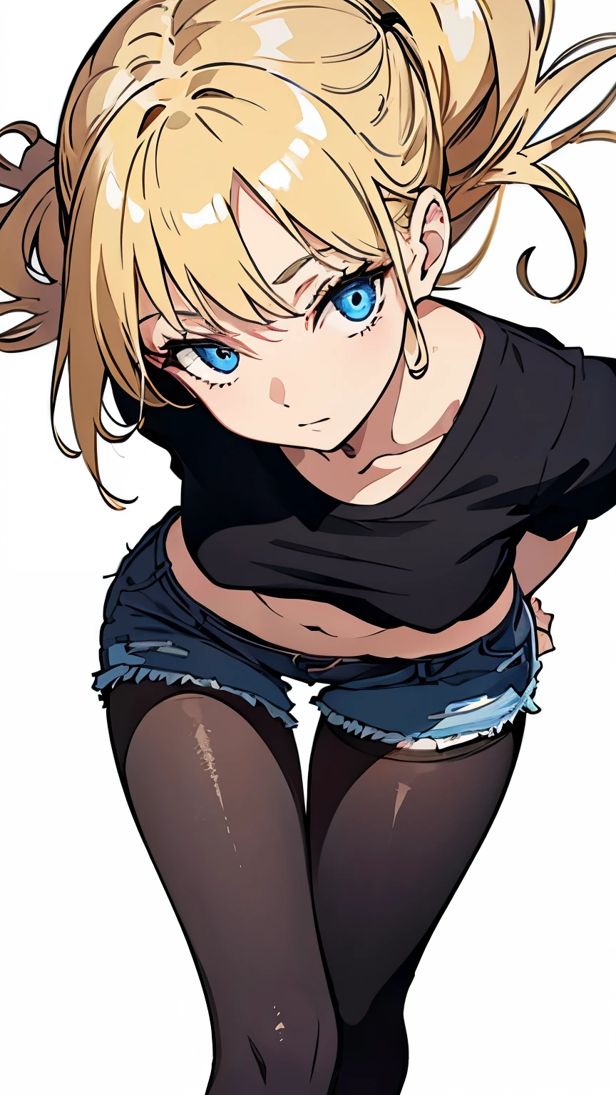 A woman with blonde hair and blue eyes is posing - SeaArt AI