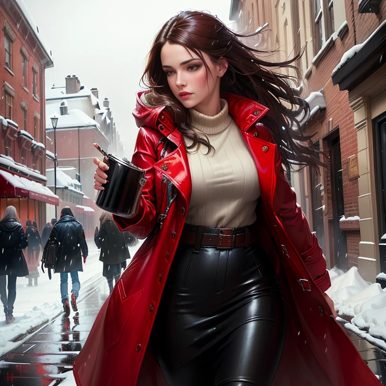( 
    (Character: one Israeli woman, 30 years old, brunette, medium hair)
    (Clothing: wine red lawyer clothes)
    (close shot:1.3, extremely detailed, (dynamic pose), investigative)
    (nighttime city, dimly lit, noir atmosphere:1, gloomy atmosphere, wine ominous lighting) 
    (Style: ((masterpiece:1.5)), (face detailed), photo-realistic:1.3, hyperrealistic, film grain)
)