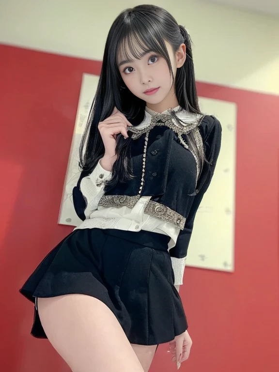 Best Quality, masterpiece, Above the knee photo, Ankh, Cute Japanese Girls, 20th Generation, Eye contact, Standing pose, Horizontal View, Low Angle, 