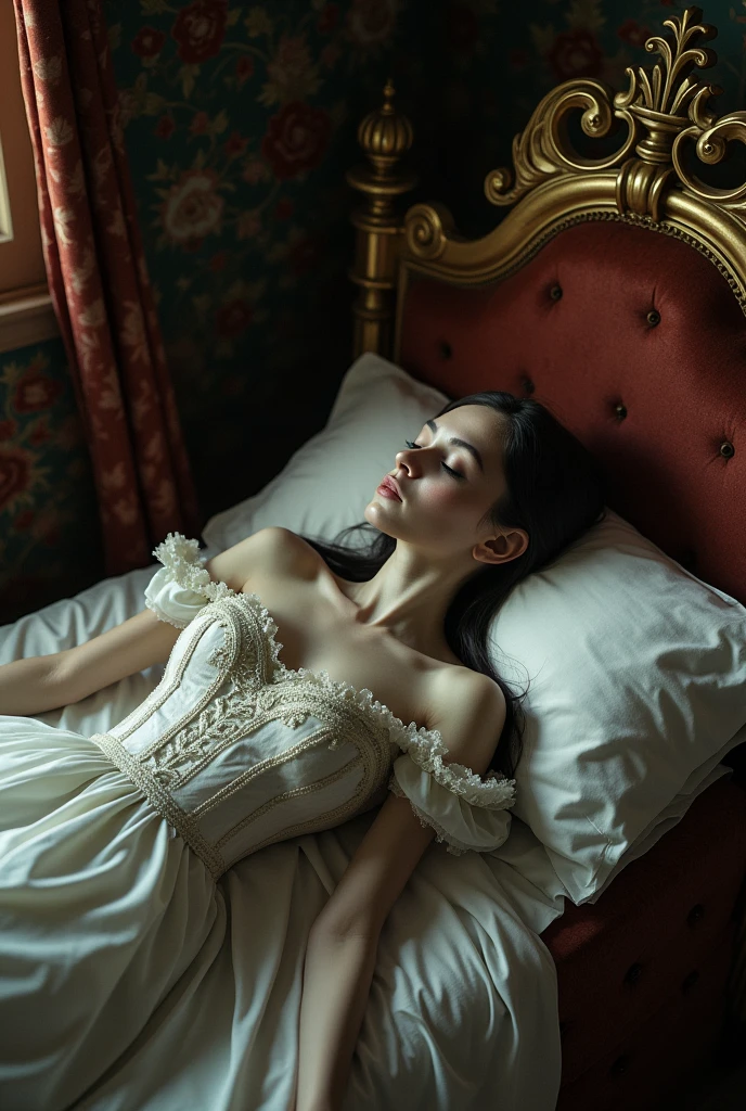 (((strapless bridal corset))), (((bridal tutu))) , (((topless))), Bondage, (((fire))), (((fire))), ( in a deep old abandoned tiny cramped filthy waste covered toxic waste dump on fire with fire everywhere), ((there are gas canisters and propane tanks around girl)), ((lying in deep pit)), tight choker, Tied Woman in a deep old abandoned tiny cramped filthy waste covered toxic waste dump on fire, ((fire everywhere)), ((room filled with fire)), looking down in dejection,, Full Body, ((arms behind back ankles tied together)), ((legs and ankles tied together)),((legs bondage)), ((ankle bondage)) , ((ankles tied together)), ((unable to walk)), ((knees bondage)), gorgeous sexy Woman very very very skinny anorexic waist,(((child body))), very small exposed breasts, face scared, pain, horror, terrified, crying tears, (((very young girl))), (((7yrs old girl))), very long curly brown hair with bangs in high twintails huge hairbow with veil, hair ribbons, (((bridal veil))), BDSM, slave