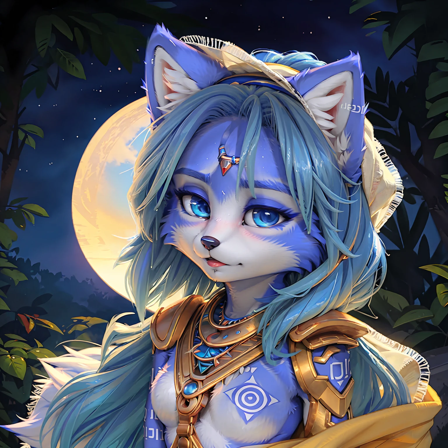 A beautiful and detailed (cute picture) from ((krystal)), Star Fox krystal,  green eyes, medium breasts, (((Long blue hair 1.3))),  anthro, Fuzzy, (from Fluff-Kevlar, Bayard Wu, personalize me, Pino Daeni),  detailed Fluffy fur, detailed face, (Fluffy), 1 girl, Alone, Hair covers one eye:1.4, 