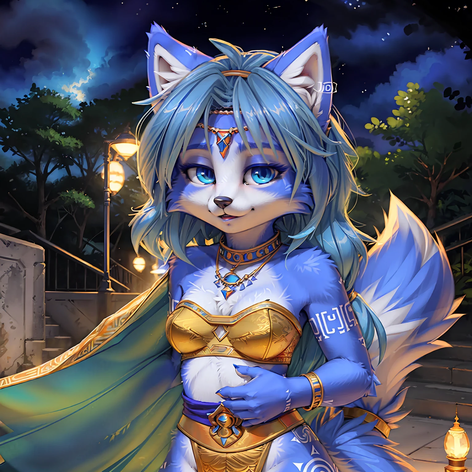 A beautiful and detailed (cute picture) from ((krystal)), Star Fox krystal,  green eyes, medium breasts, (((Long blue hair 1.3))),  anthro, Fuzzy, (from Fluff-Kevlar, Bayard Wu, personalize me, Pino Daeni),  detailed Fluffy fur, detailed face, (Fluffy), 1 girl, Alone, Hair covers one eye:1.4, 