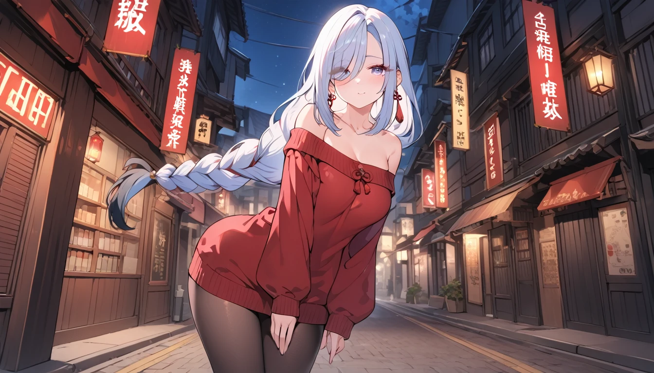 A girl walking naked in the city、Feeling embarrassed、first round、Nipples、Clitoral Piercing、Pussy、Hands tied behind back、looking at the camera、Light blue hair、Eyes wide open