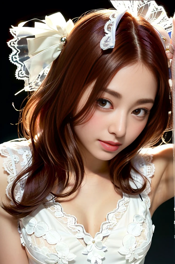 (Best Quality, 8k, 32k, Masterpiece, UHD: 1.3), Charming Japan Woman Pictures, One Girl, (Big: 1.2), Erotic Underwear Style, Red Lace, Super Cute, Upper Body to Thighs, Nice Perfect Face with Soft Skin, Gorgeous Wavy Long Brown Hair, 8K Resolution, Ultra Realistic, Ultra Detailed, High Quality, Living, Bold Poses --auto --s2