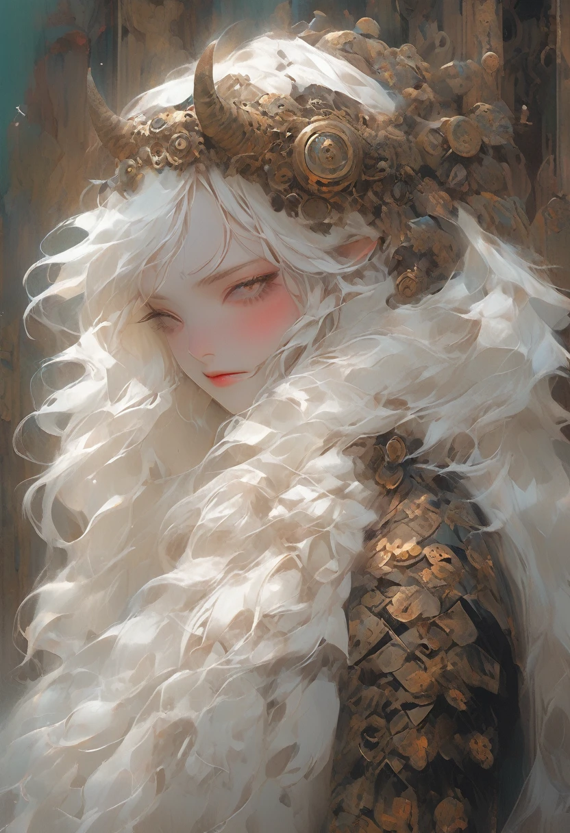 anime girl hugging a tiger with her arms around her, anime style 4 k, artwork in the style of guweiz, by Yang J, wlop and sakimichan, anime fantasy illustration, detailed digital anime art, guweiz on pixiv artstation, anime art wallpaper 4k, anime art wallpaper 4 k, anime art wallpaper 8 kHD, (Best Detail), (Best Quality), Victorian Costumes, ((Steampunk))), meccog, cog,