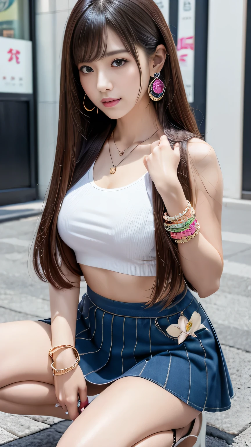 ((Medium-breasted, 15-year-old girl, small head)), ((15)), (Perfect Body: 1.1), (Young), (Short Wavy Hair: 1.2), Full Body Shot, (Girl in Uniform: 1.4, Pleated Skirt, Button Up Shirt), (((School Uniform)), (Highly Detailed CG 8k Wallpaper), (Very Delicate and Beautiful), (Masterpiece), (Best Quality: 1.0), (Ultra High Resolution: 1.0), beautiful lighting, perfect lightning, realistic shadows, [Hi-Res], Skin Detail, Ultra Detail, (Legs Spread), (Legs Up), Slim Body) Bent, Big Earrings, Thighs, (Beautiful Long Hair),, Thin Clavicle, Soft Navel, Soft Midriff, Soft Back, Angle from Above, Sweaty, Beautiful Breasts, Blush photorealistic, realistic face, realistic eyes, small eyes, grinning ((((colorful)))) ((cleavage))), (eyeliner), (mascara), ((thick white liquid on the body)), ((very sweaty)), (high detail skin)))), (body wet))((wet thighs)), ((spread thighs)), ((thick white liquid dripping from the body)))), ( (Hands on thighs))