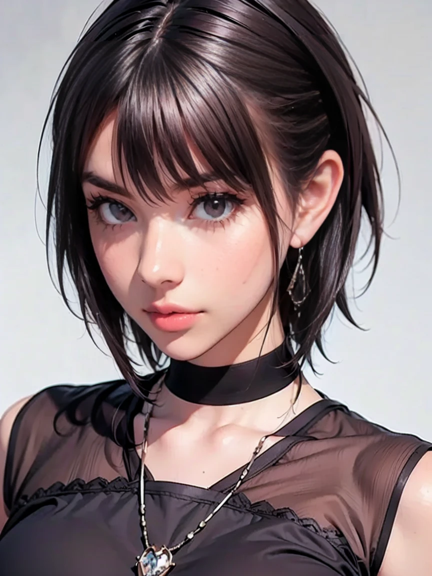 <(photorealistic:1.3), (intricate details:1.2), small head>, hair over one eye, sweater, short hair, turtleneck, brown hair, black sweater, fingernails, cowboy shot, off shoulder, turtleneck sweater, long sleeves, bare shoulders, ribbed sweater, sleeves past wrists, bangs, arm behind back, grey eyes, hand up, sweater dress, BREAK, <teenager, ultra high res, 8k uhd, dslr, film grain, perfect anatomy, detailed skin>, solo, looking at viewer, parted lips, 1girl, collarbone,