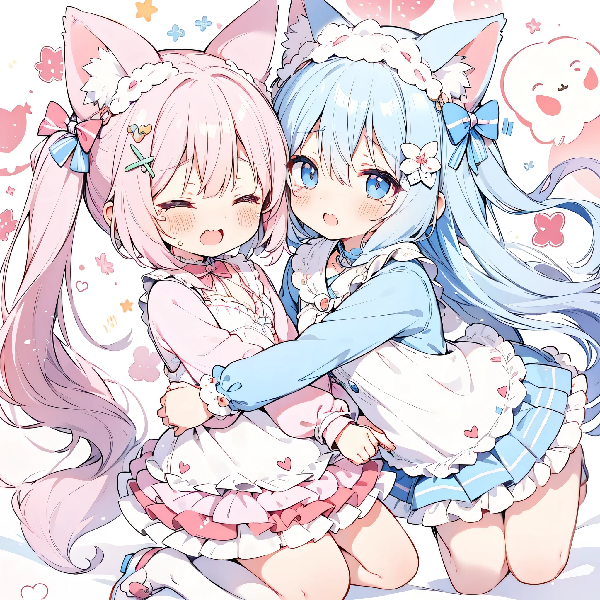 Cute Chibi Crying Face Animal Ears Sleeping Face Alice Deformation