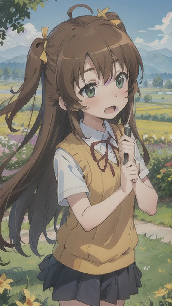 masterpiece, best quality, ultra detail,(1girl), <lora:Koshigaya Komari:1>,smile,open mouth,full body