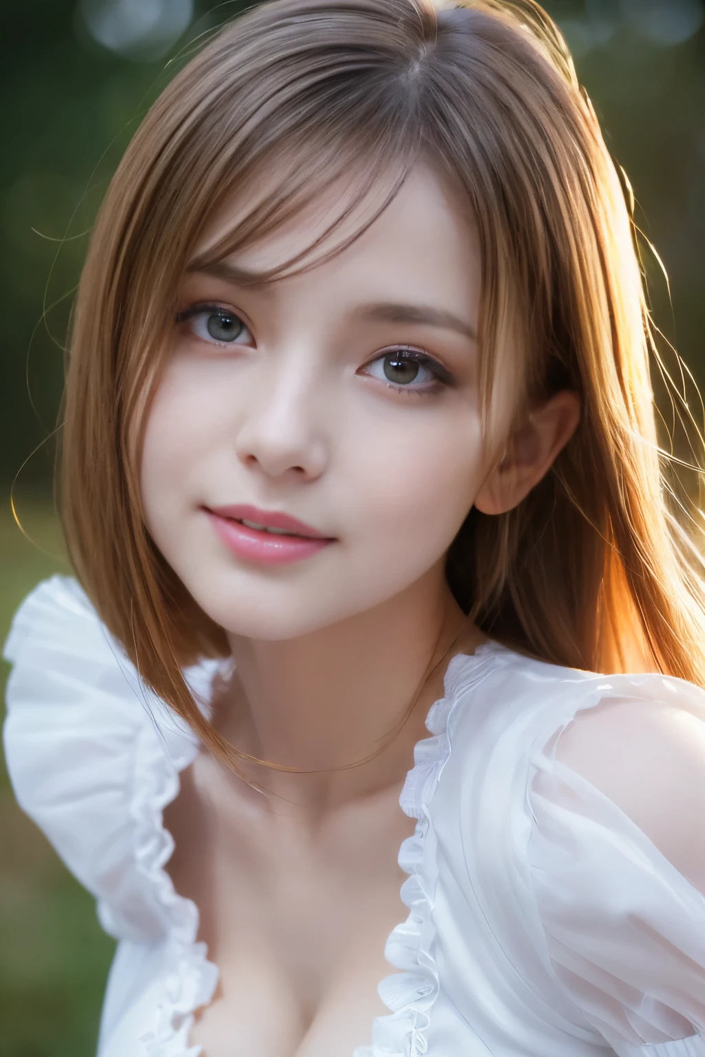 best quality, masterpiece, (photorealistic:1.4), Close up, 1 girl, upper body, Black Dress, Corset, long hair, cute, flowers around, forest background, sweet girl, IDOL, -- Face Details:1.7 -- <lora:xTTx:1> <lora:RinnaLy-01:1>