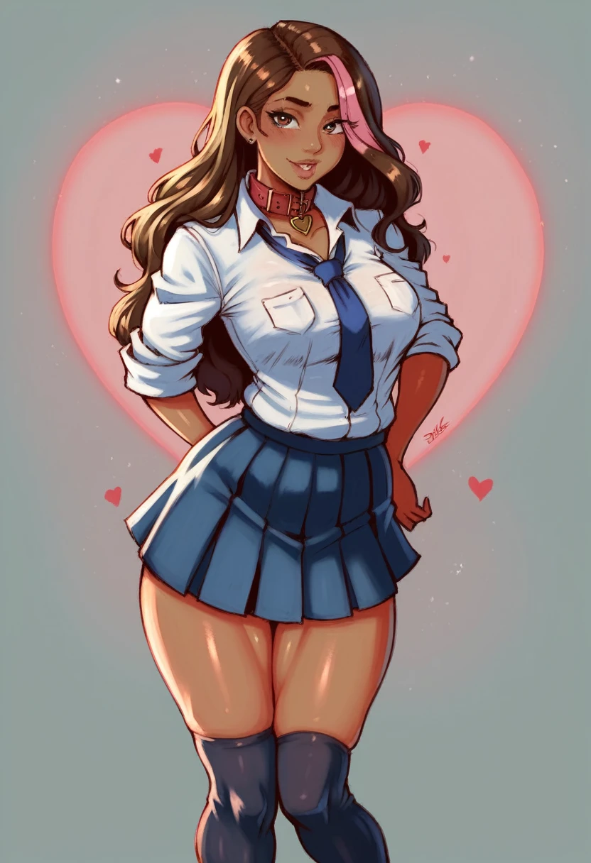 Show entire body, feet in view, aerial view, Zendaya, big breasts, topless, curly hair, American school uniform, short skirt, no underwear, sheer pantyhose, laying on bed