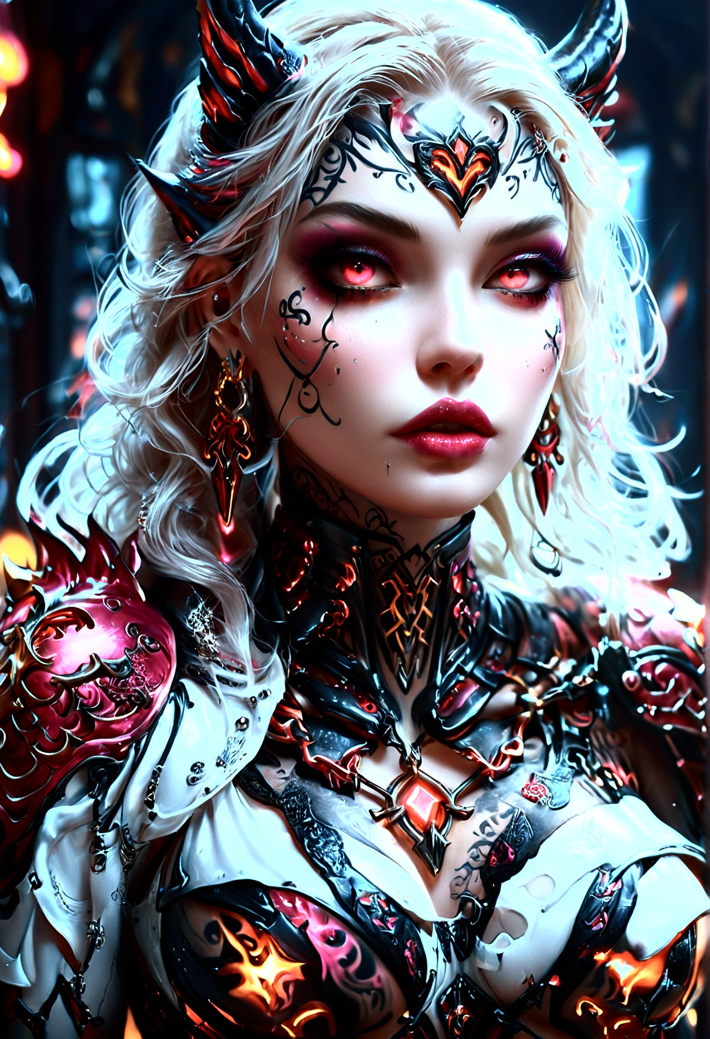 (cara delevingne:1.25), (muscular:1.5), (masterpiece:1.1), (best quality:1.1), (ornate:1.1), (red and black coloring:1.26), BREAK, (horror:1.0), (esoteric:1.1), (solo:1.4), (dynamic angle:1.0), (cowboy shot:1.0), (woman:1.1),(very muscular bodybuilder girl:1.25), (huge upper body:1.25), (narrow hips:1.0), long hair, (gothic intricate vampiric armor:1.25), ((full body front view)), (gauntlets:1.0), (shoulder armor:1.1), ((tarot style frame:1.25)), (glowing red eyes:1.25), (huge muscular arms:1.5,), (10-pack abs:1.4), (lots of veins:1.25), thin legs, Realistic, Very detailed face and eyes, masterpiece, (beautiful girl face:1.25)