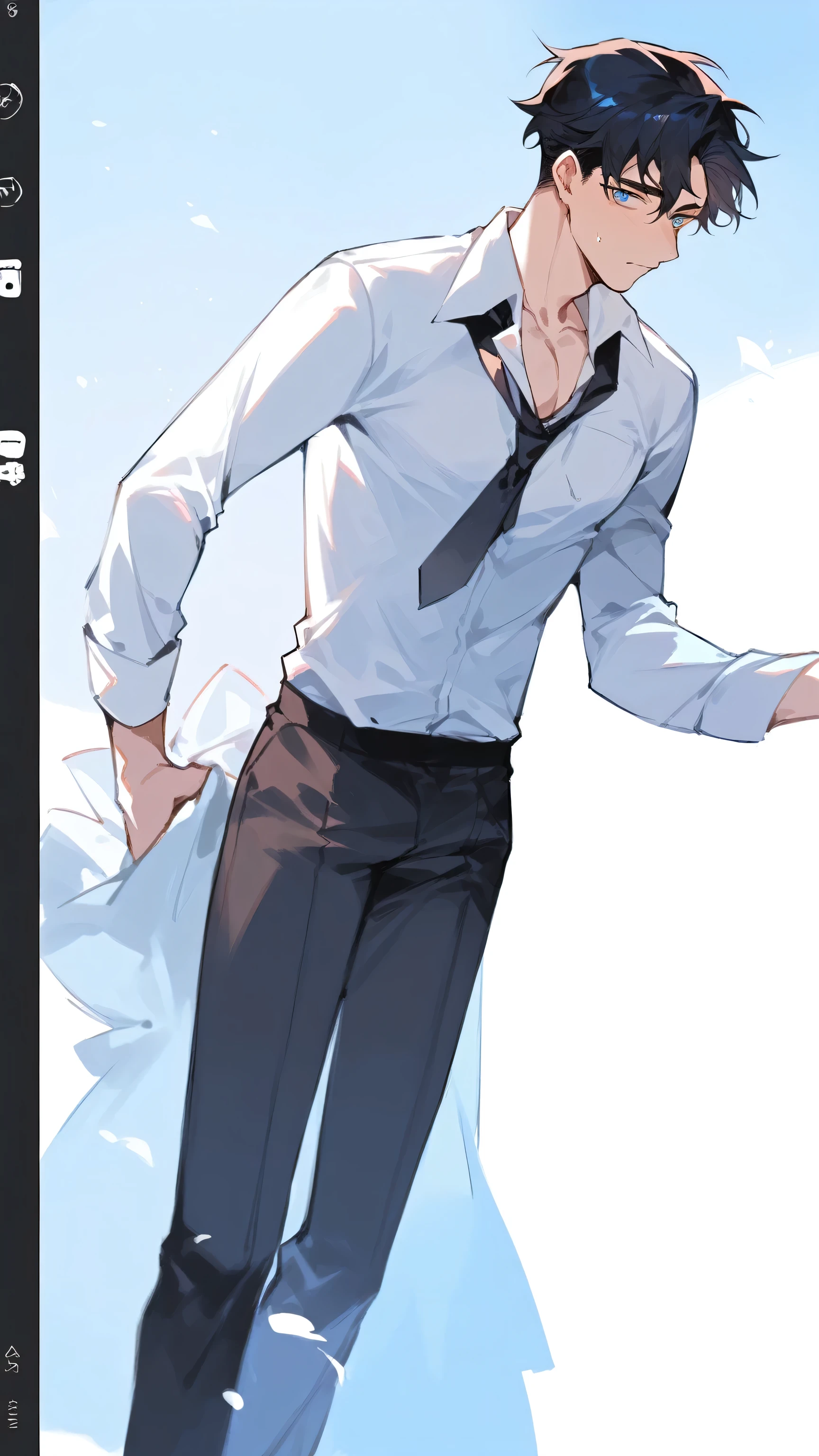 Anime style image,A man holding a young girl in his arms, Full body illustration, Shinkai Makoto and (cain kuga), Full body portrait, Full body portrait, Full body portrait, Produced in collaboration with Anime Painter Studio, Shinkai Makoto. Digital Rendering, anime Full body illustration, sakimichan and frank franzzeta