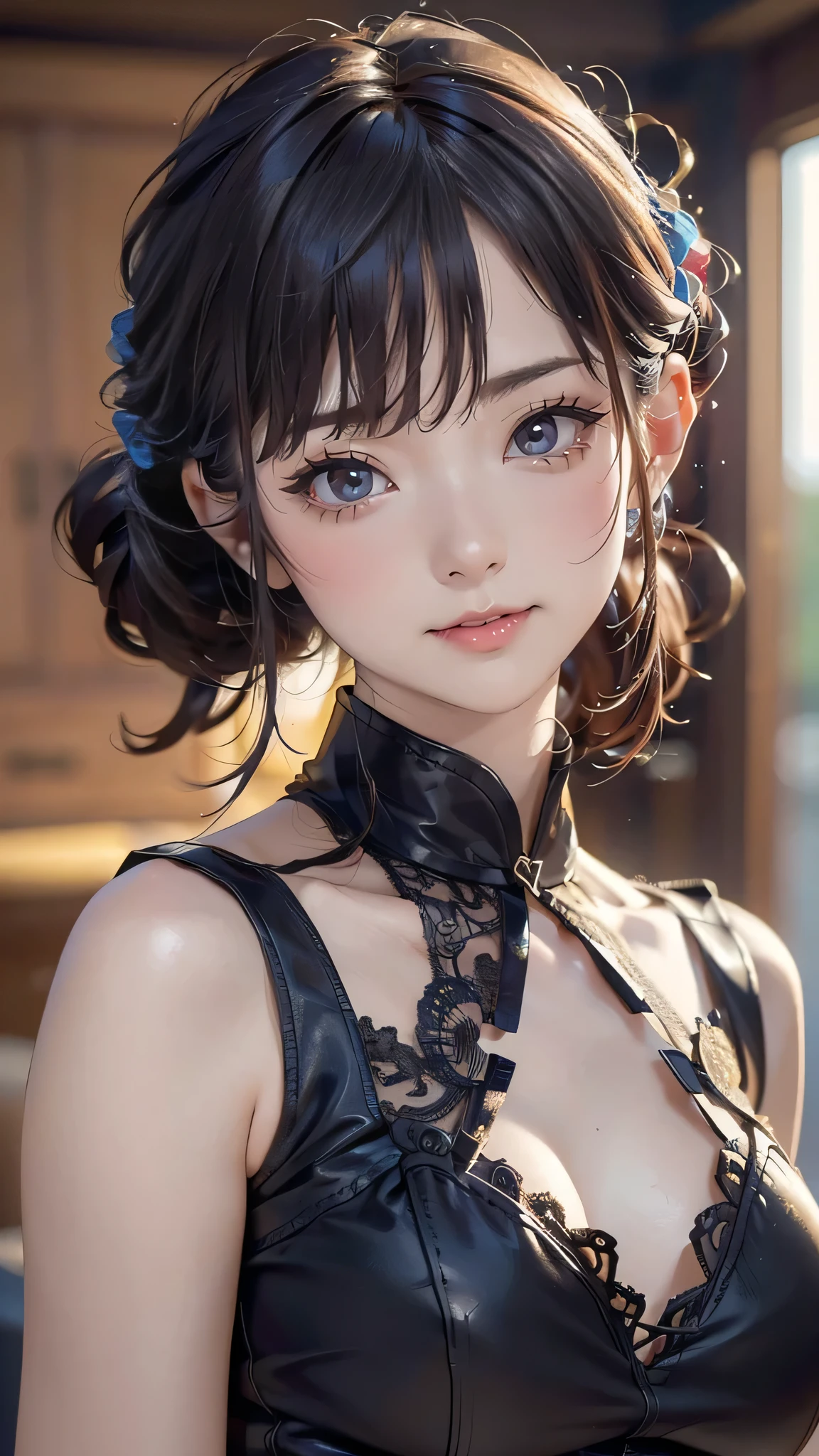 (random pose),(random hairstyle),(Highest image quality,(8K), Ultra-realistic, Best Quality, High quality, High Definition, high quality texture, high detailing, Beautiful detailed, fine detailed, extremely details CG, Detailed texture, realistic representation of face, masterpiece, presence)