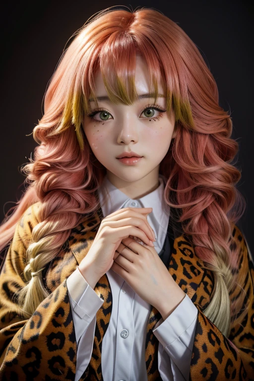  1 girl, Rias Gremory, long hair, red hair,in a leopard print suit lying in the snow, very beautiful cute kitten, trending on cgstation, trending on cgstation, Attractive cat girl, korean girl, Japanese model, perfect white hair girl, Cute style female hairy miniature, young and cute girl, shikami, white hime cut hairstyle, seductive anime girl, Anime girl cosplay, Asian girl