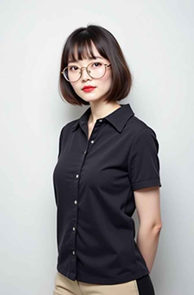 ((Best Quality, 8k, Masterpiece: 1.3)), Photorealistic, Sharp Focus, High Quality, High Definition, ((look down)), Portrait, Solo, Japanese Milf, Beauty, glasses, ((Open legs Wide)), 40 years old, Plump, Wavy hair, Wetty White Shirt, Wrinkles at the corners of the eyes, Toilet, Plumbing, Tile, (open mouth:1.1),