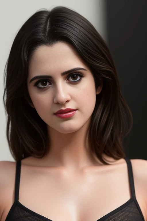 ((Masterpiece)), ((highest resolution)), (Laura Marano), ((detailed skin texture)), ((high detail face)), (strong body), ((broad shoulders)), seductive smile, partially transparent lacy high detail plunging bodycon bodysuit,  (realistic photo), (best quality), (detailed), shot on a Canon EOS R5, 50mm lens, F/2.8, HDR, (8k), (wallpaper), (cinematic lighting), (dramatic lighting), (sharp focus), (intricate), RAW photo, posing for camera, 8k uhd, high quality, film grain, by Craig Morey