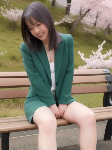 photo, a Japanese nude idol girl, naked, smile, hem of trench coat wide open with both hands, at the park, at midnight, full body 