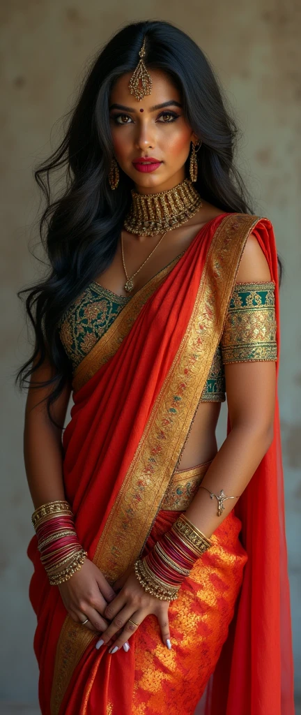 Sexiest indian girl show full body 6 pack abs and saree 4 pack hard abs abs show abs a bit muscular more muscular