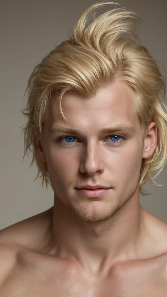 Portrait of a handsome blond man