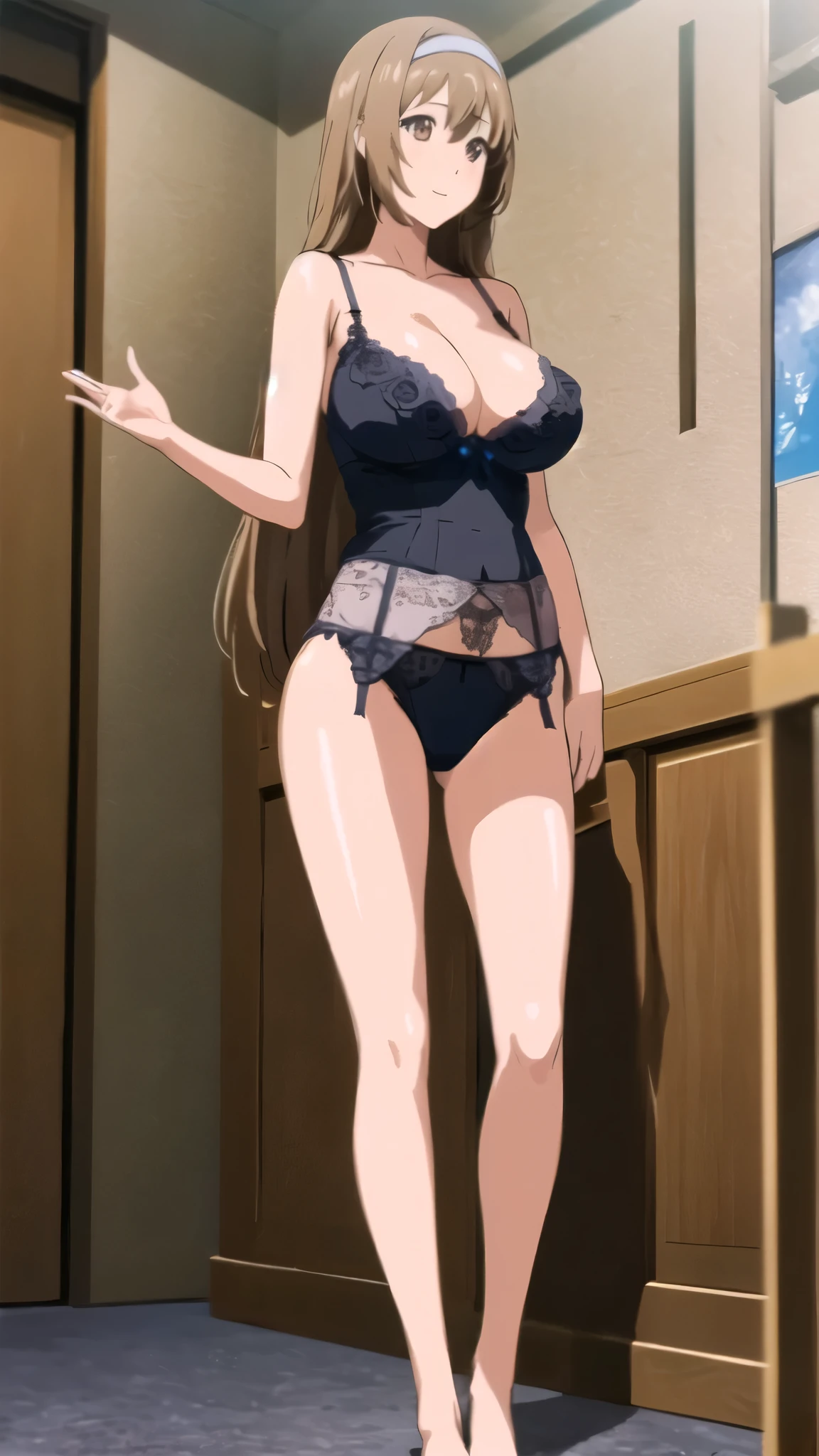sena , solo , sexy blue bikini , masterpiece , best quality , full body