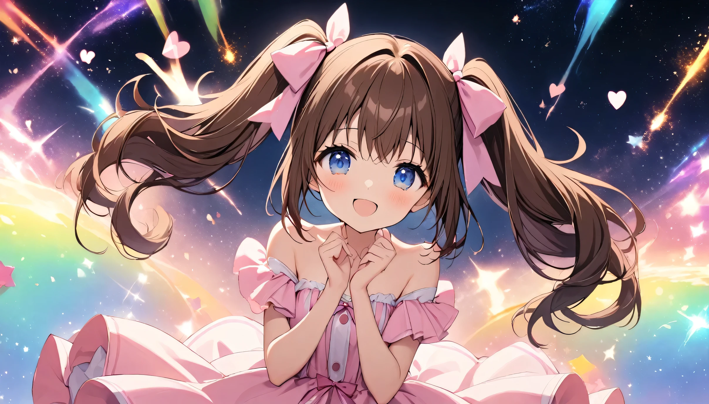 cuteガールフレンドが視聴者をお出迎えします,Blow a kiss to the audience,Wink,Welcome,cute,Adorable,1 Girl:17 years old,cute部屋着:gelato pique:Fluffy white and pink,The epitome of cuteness,Too cute for my taste,Blurred Background,Focus on the girl,Japanese Gravure Idol,Scrunchie,Beautiful, smooth, shiny brown hair,loves it,highest quality,Masterpiece,Super cute,Intricate details,eyelash,Big black eyes,The best composition,Anatomically correct,sweetheart,Illustrations that make the viewer feel fluffy,Close one eye,Show off your lips,Put your hands forward