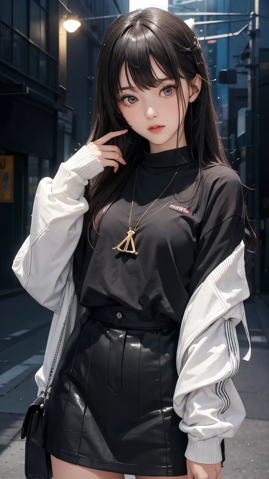Gals are fun to dress up in, out of control, embarrassed faces are also good, human-like and friendly movements, childish but stylish clothes, 16k, masterpiece, RAW photos, highest quality, ultra-high resolution, realistic, high definition integrated into 16k, stylish and edgy, detailed depiction, delicate depiction, diverse lighting
