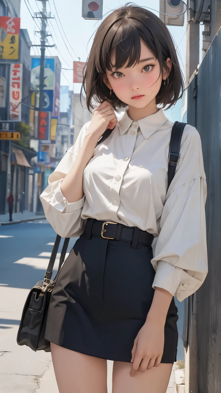 Gals are fun to dress up in, out of control, embarrassed faces are also good, human-like and friendly movements, childish but stylish clothes, 16k, masterpiece, RAW photos, highest quality, ultra-high resolution, realistic, high definition integrated into 16k, stylish and edgy, detailed depiction, delicate depiction, diverse lighting