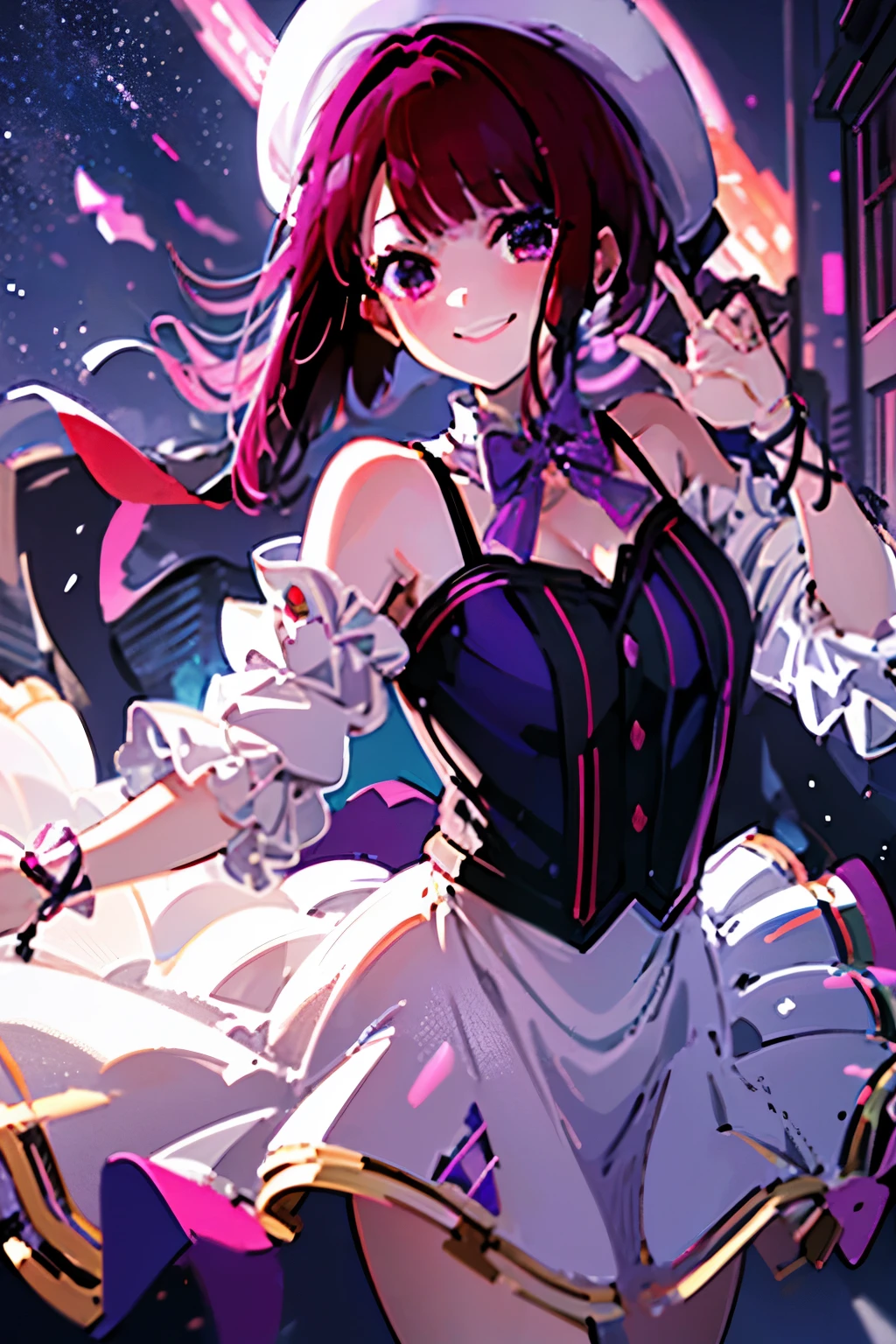 Anime girl wearing a short skirt with pink blouse and black boots, seductive anime girls, Smooth anime CG art, anime moe art style, anime girl in a maid costume, loli in dress, cute anime waifu in a nice dress, gapmoe Yandere, (Anime girl), tohsaka-rin, Yandere, cushart krentz