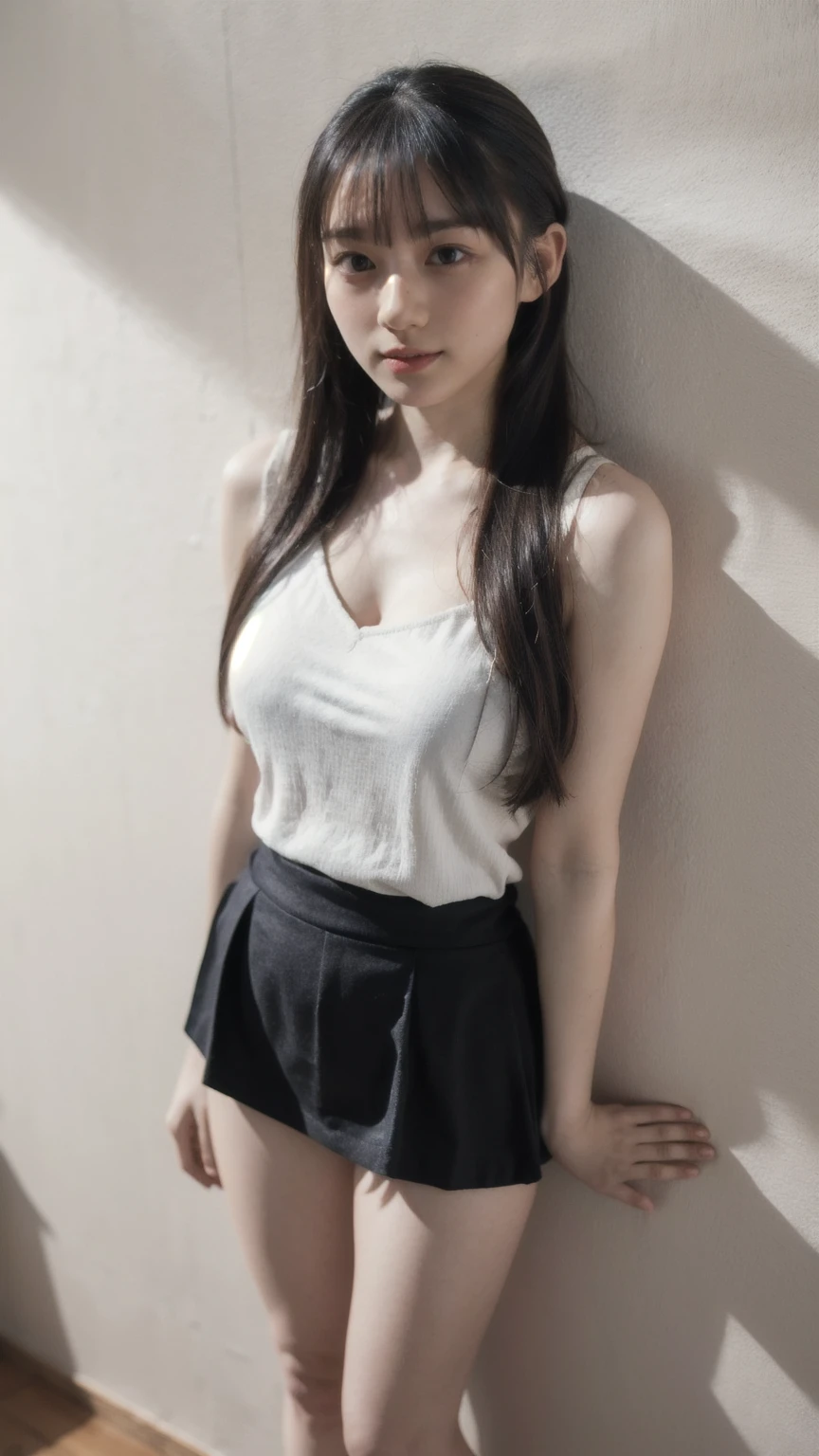 dark brown hair、Light brown eyes、Japanese actress、Lady、I am about 40 years old........、(My NTR More about my category:1.2)、(top-qual私ty:1.4)、 (Ultra-high resolution:1.2)、Ultra-high resolution、(Private Detective Data)、(Detailed facial features)、Hmph、8K resolut私on、D cup breasts、Long Hair、Obscene pose、Beautiful legs、Leaning against a wall、Bend only one leg、stretched one leg、Please lift your chin a little、Expressions of sadness、、black one piece、A refreshing bathroom bathed in morning sunlight、2Booklegs、2Book Hand、Beautiful legs、White knitted crop top、White marble wall、The sunlight poured in.、The sun is shining、hit by shower water、Soaking wet、Wet Skin、Soaking wetの髪の毛、splash、Wet Hair、Are crying、Deep sorrow、