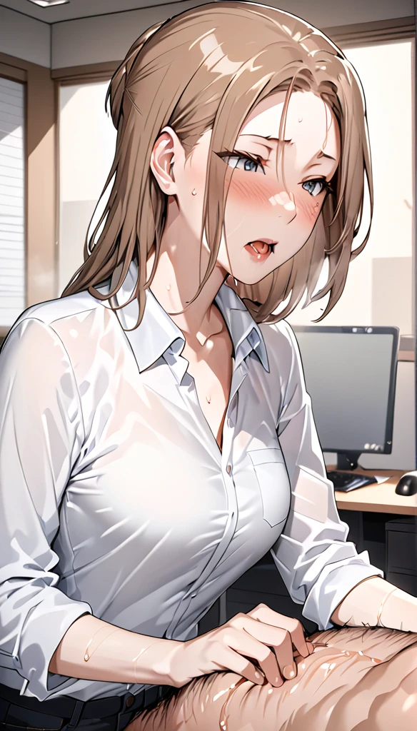 nsfw,High image quality,超High resolution,High resolutionのイラスト,Asuna Yuki,masterpiece,Very detailed,Smelling the penis,High resolution,Japanese,Mature heterosexual couple,(Married sexy secretary milf with shiny lips and old hairy bald weird old pervert hentai lust hentai),Orgasm Facial,Office boss room,saliva,sweat,Medium chest,Moisturized skin,Pale skin,Fascinating,Beautiful curves,Long and complicated hair,Mole under the eye,,