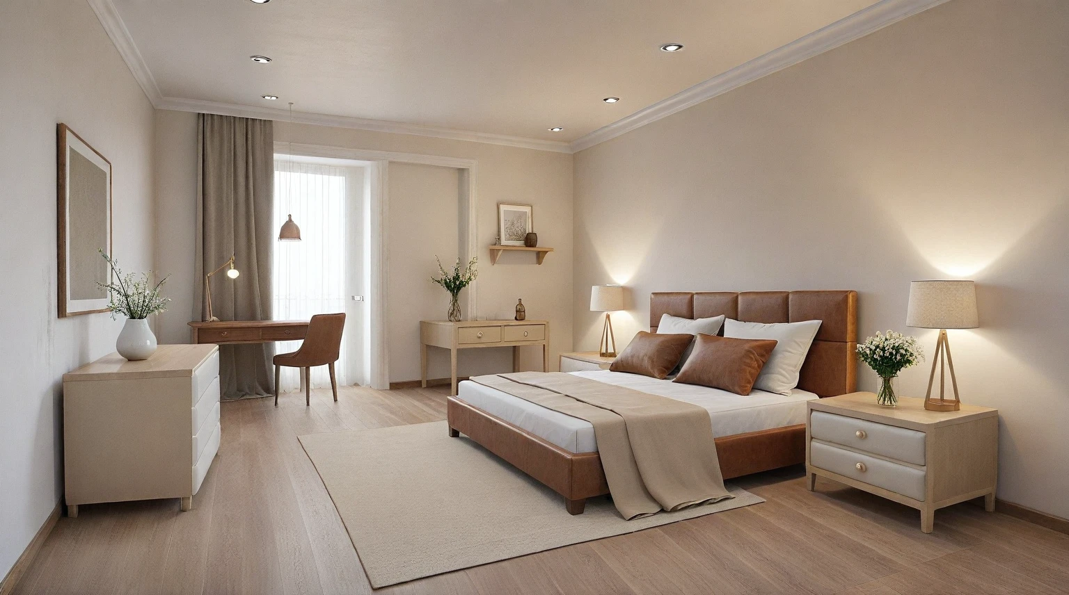 RAW photo, masterpiece, a view of a ( BEDroom :1.3) with a couch, chairs, and a chandelier, highly detailed interior, neo - classical style, neoclassical style, neoclassicism style, interior architect architectural visualization, neoclassical style, in style of classicism, white light sun, rendered in vray, rendered in v-ray, rendered in unreal engine 3d, (photorealistic:1.2), (photorealistic:1.5), best quality, ultra high res, architechture, (leather sofa detail:1.5), neoclassic house, (detailed railing neoclassic:1.5), luxury neoclassical villa, (mable floor details:1.5), (detailed neoclassical carpet:1.5), in the style of neoclassical scene, glass windows, best quality, (Intricate lines:1.5), ((Photorealism:1.5)),(((hyper detail:1.5))), archdaily, award winning design, (dynamic light:1.3), (day light:1.2), (perfect light:1.3), (shimering light :1.4),  refection glass windows, (curved line architecture arch:1.2), photorealistic, FKAA, TXAA, RTX, SSAO, Post Processing, Post-Production, CGI, VFX, SFX, Full color,((Unreal Engine 5)), Canon EOS R5 Camera + Lens RF 45MP full-frame CMOS sensor, HDR, Realistic, Cinematic intricate detail, extreme detail, science, hyper-detail, FKAA, super detail, super realistic, crazy detail, intricate detail, nice color grading, reflected light on glass, eye-catching wall lights, unreal engine 5, octane render, cinematic, trending on artstation, High-fidelity, Viwvid, Crisp, Sharp, Bright, Stunning, ((Lifelike)), Natural, ((Eye-catching)), Illuminating, Flawless, High-quality,Sharp edge rendering, medium soft lighting, photographic render, detailed archviz, ((( Pachyloba, Doussie, Afzelia wooden : 1.7 ))),((( organe wooden : 2.5 )))