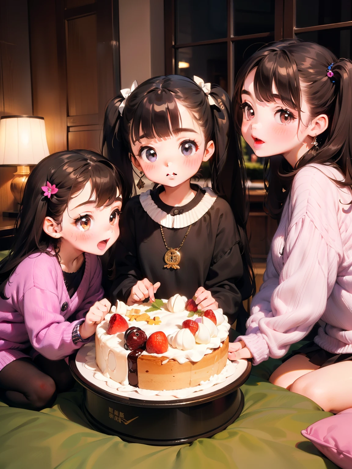 
(((Masterpiece of the highest quality)))，(((Three girls)))，((***********:1.3))，Long eyelashes，Dark Skin Tone, Very small young girl，Brown hair in twin tails，非常にshort髪#1: short, bangs，baby face，Round face，Big round eyes，Spreading legs in the park，Playground，Vibrant colors，(((Yuri)))，((orgasm))，，sweat，Green Hair，mini skirt，Upskirt，White simple panties，White knee-high socks，girl gで girl，cute，shortness of breath，thick, Clear mucus on thighs，Sticky mucus on thighs，Open your mouth，Stickで out tongue，thick, Clear mucus，A little Clear mucus，((Small breasts))，(((Flat Chest)))，thick, Clear mucus on panties，Wet Panties，Clear mucusが私の太ももを伝う，Half-open eyes，Half-open eyes，((Clear View))，thick, Clear mucus on panties，Drippで saliva，((Multiple girls))，Exposで breasts，Hard nipples，(())，(({{kissu))，((nsfw))，Lesbian Sisters，Put your tongue on my thigh，Licking each other，(Small Tongue)，female orgasm，Mischievous look，((No shirt))，((Tops))，Obscene，Lickで the thighs，Exposで Thighs，((bottomless)), Please take off your clothes, Take off your skirt, Take off your shirt, Remove your bra，girl&#39;lure，
