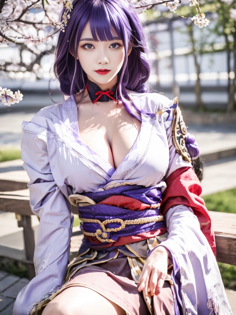 (masterpiece, best quality, 1girl, solo, intricate details, chromatic aberration), realistic, ((medium breath)),long hair, purple hair, purple head ornament, purple highlights, hair over one eye, green eyes, sharp eyes, choker, neon shirt, torn legwear, open jacket, turtleneck sweater, against wall, brick wall, graffiti, dim lighting, alley ,look at viewer,