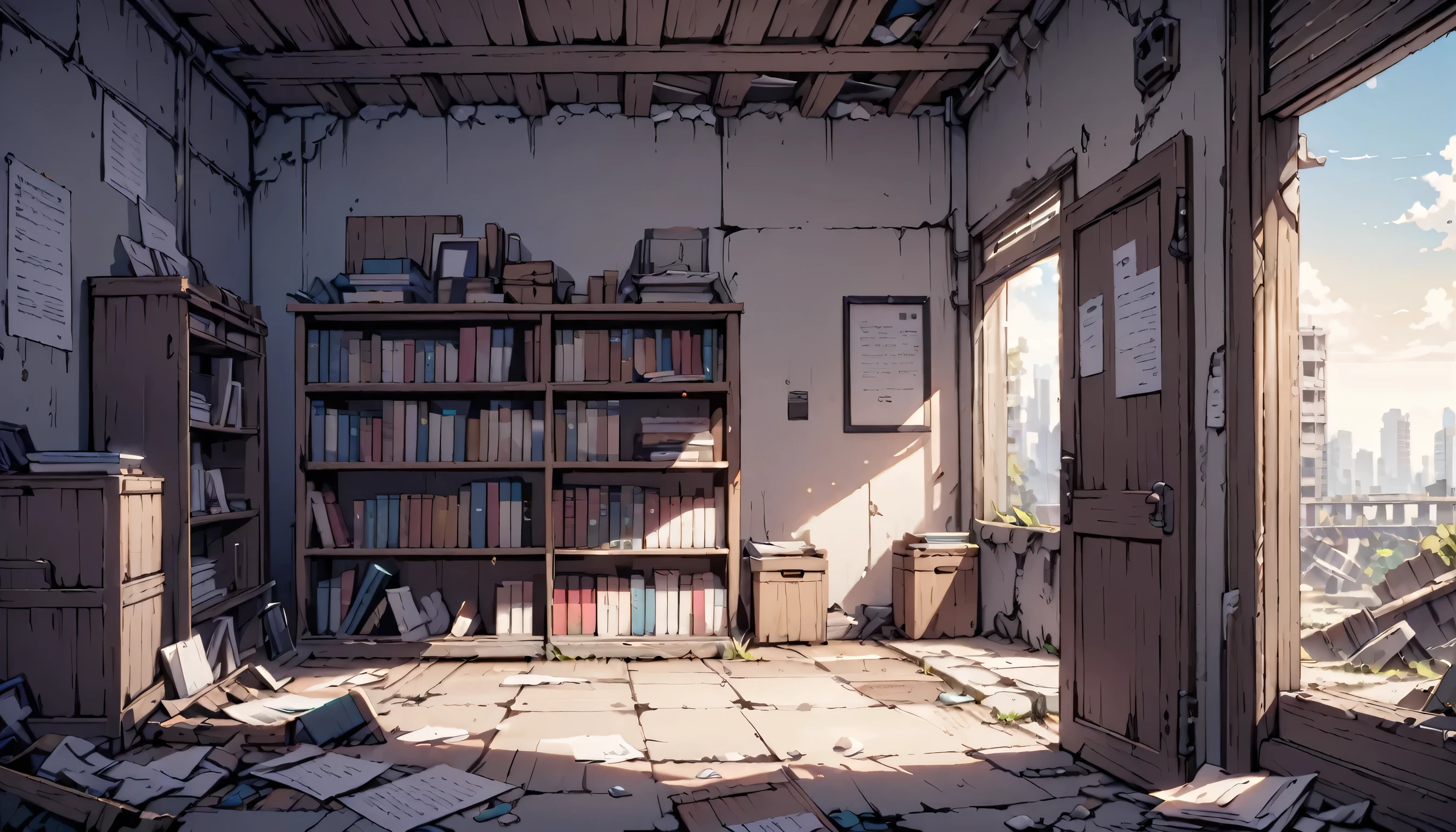 ruins、Document shelf