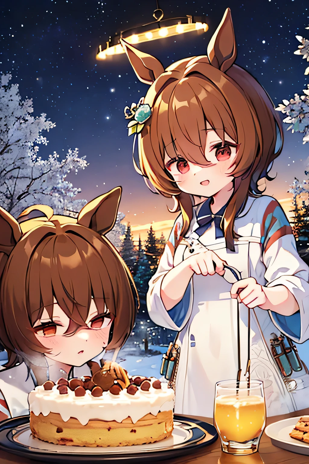 Riding a chestnut horse🐎 There is a chestnut horse next to me.🐎 Chestnut horse and friend🐴 馬と🍸️カクテルで乾杯🥂 White Christmas Night🎄 粉雪の降る街並み⛄️ ケーキ🎂とローストターキー🍗こな栗毛の馬に乗って🐎 私のThere is a chestnut horse next to me..🐎 Chestnut horse and friends🐴 馬と🍸️カクテルで乾杯🥂 White Christmas Night🎄 粉雪の降る街並み⛄️ ケーキ🎂とローストターキー🍗流星群から舞い散る粉雪⛄️
