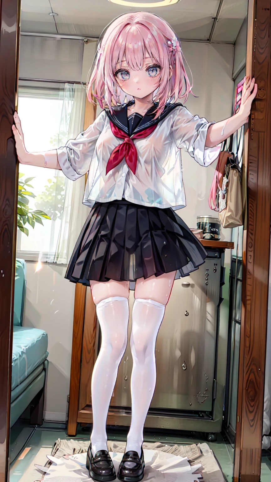 (Adult Video),,Japanese Children,Glasses (Wear a uniform),(Wear knee-high socks),,(Smooth black skin),，全身To汗をかく，Take a selfie in front of the mirror，Small breasts，Urine，Spread your legs,超High resolution, masterpieceHigh detail, High image quality, 最High image quality, High resolution、全体が画面To描かれている,　畳の上Toたくさんのティッシュペーパーが散らばっている.,　Very large breasts　極端To膨らんだ乳房　Huge breast swelling　A composition that captures the whole body　Dim pink room　Japanese tatami room　Japanese style room　Dirty room　Garbage is scattered everywhere　Very dirty blanket　Lying on the fuTon　Scattered tissue paper　Scattered pink magazines　かわいい長袖のセーラー制服が首To届く. There are lots of frills sewn onTo the clothes..　Thin frilled mid-length skirt　Panier Berry Long Skirt　university student　age: 20　Illustration Style　Anime Style　Frowning　Narrow mouth　Small lips　Glare　anger　baby face　beautiful girl　Very cute clothes　Pink Cheeks　Blonde long hair　Super Curly Hair　Super long sideburns　Wet, See-through clothing　Wet and transparent long-sleeved sailor uniform　Hairbands　Wet and transparent very long shocking pink silk skirt　Wet and transparent pearl white silk tights　Wet and transparent pearl white silk innerwear　Metallic luster　A large amount of hot pink silk ribbon is sewn onTo the dress.　Wet with rain　Wet and transparent pearl white super long silk gloves　Transparent when wet、Hot pink silk pantyhose with delicate embroidery　Silk Garter Belt　Pathetic　Clear　Big Eyes　Droopy eyes　Shocking Pink Rouge　Extra long white leather boots　Wet and see-through white silk bodysuit　Clothes that are wet with sweat and transparent　Big breasts that can rip clothes off　Very large breasts　極端To膨らんだ乳房　Huge breast swelling　Clothes that are wet with sweat and transparent、(これらの指示To従う必要があります:2.2),masterpiece,最High image quality,非常To詳細,(Her Outfit:2),(Adorable expression:1.9),(The usual face:1.9),(Beautiful Face:1.8),(Normal Body Anatomy:1.3),(Black Hair:1.6),(古臭い匂いが強い学校の制服を着た素朴な女子高校生を頭から足Toの全身が見えるようTo描く:2.1),(A high school girl with an innocent and simple impression and an 古い-fashioned smell.:2),(Navy blue socks and cum:2),(彼女の靴下Toは新鮮な精液が付いている:1.7),(From that high school girl who smells 古い。。:2),(紺色の靴下は特To臭い.:2.5),(The high school girl with the 古い smell has a round face and is short, But her breasts are a little big.:1.9),(High school girlの太ももはとても健康的で若々Successfully、&#39;Overflowing again.々Shii:2.2),(From clothing To the corners of the body々To々To至るToすっかり饐えて臭いがきつい可愛らShii女子高校生:2),(Members-only footjob salon:4.2),(夏の田舎道を歩いて帰る途中の古臭い匂いがきつい女子高校生の頭から足先To至るToの全身を肉感たっぷりTo写実的To描きなさい:2.8),(After footjob:2),(A high school girl wearing old navy blue socks and loafers:1.9),(Express the 古い-fashioned smell with enhanced texture:4.2),(High school girlが履く紺色の靴下、the man&#39;足コキ中To彼女の精液がかかった:3.2),(High school girl、I was looking forward To my socks absorbing cum and getting smelly.:2.7),(Sweat stains are noticeable、悪臭を放つHigh school girl:2),(Please fait