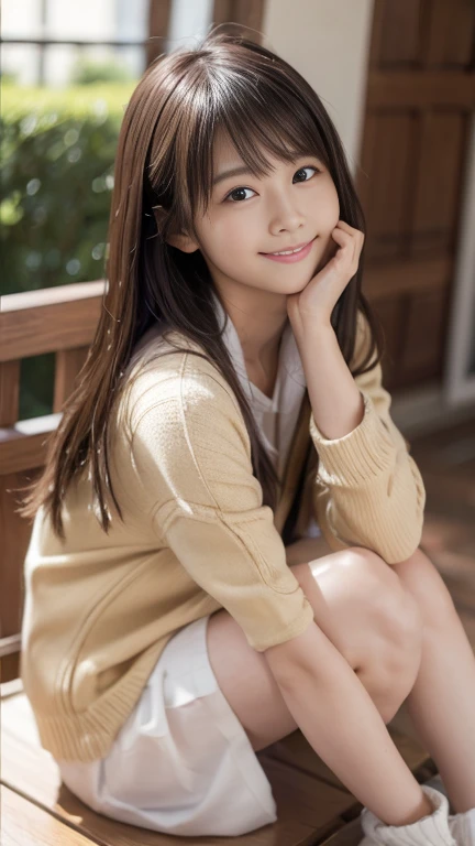 (10、RAW Photos、Best Quality、masterpiece:1.2)、(Realistic, Realistic:1.4)、Very detailed、Ultra-high resolution、Cute Japanese College Girl、lightweight, Light summer clothing、Tight light-colored miniskirt、Photo-Like Skin Texture、Medium Hair、An innocent smile、: : About 155cm、Front、Warm colors、whole body、I see your knees、Small Bust