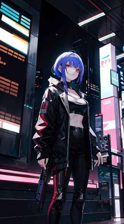 a cyberpunk woman