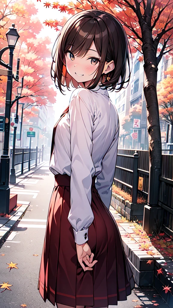 Let's think step by step,Highest quality, masterpiece, Ultra-high resolution, 8k,Show anime style ,
1People Women,(Brown hair short cut), Wet Hair,Beautiful brown hair, Clear brown eyes, Slightly chubby,Small breasts,The butt is small,(((Teasing Smile))),
autumn sky,Early Autumn,((Autumn Outfits)),(((In the cosmos field))),Staring at us from the front,Look up at the sky,Angle that allows you to see all the way to your feet,Hair blowing in the wind,(Panoramic View:1.5)