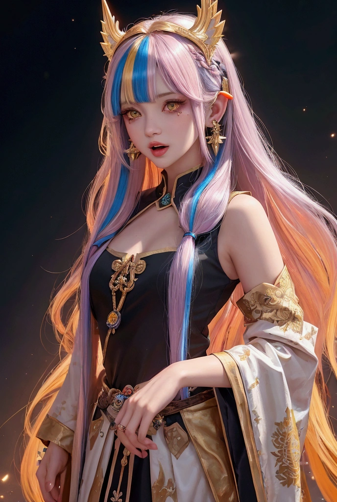 Please depict a dignified fortune teller.