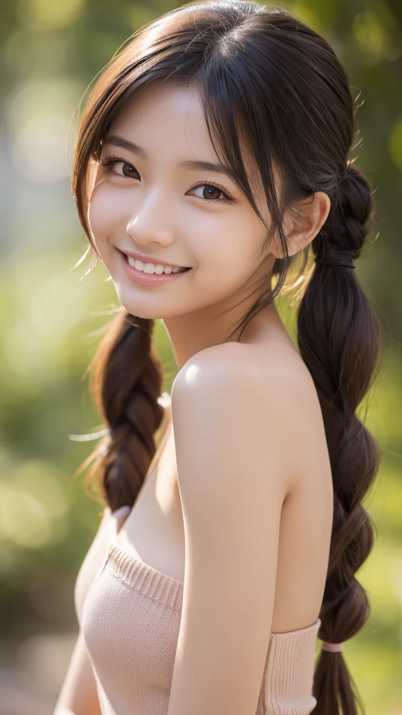 Highest quality, Realistic, 1peopleの女の子, woman,(Skin Dentition), nude,Mid-chest, (bright), (Professional Lighting, Bokeh), (street), people々, crowd, Braided bangs, nice, bloom, Floating Hair, (Dynamic pose:0.6) , Soft lighting, ,((( She is being made to cum)))